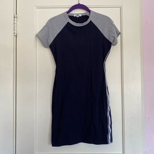 bodycon dress from Urban Outfitters with side stripe detail